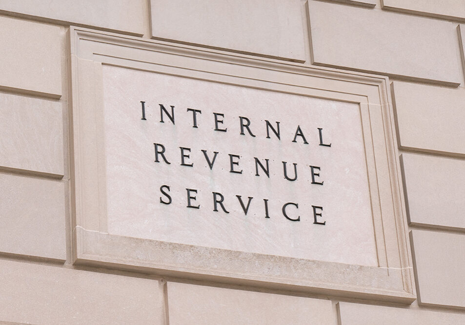 Internal Revenue Service sign